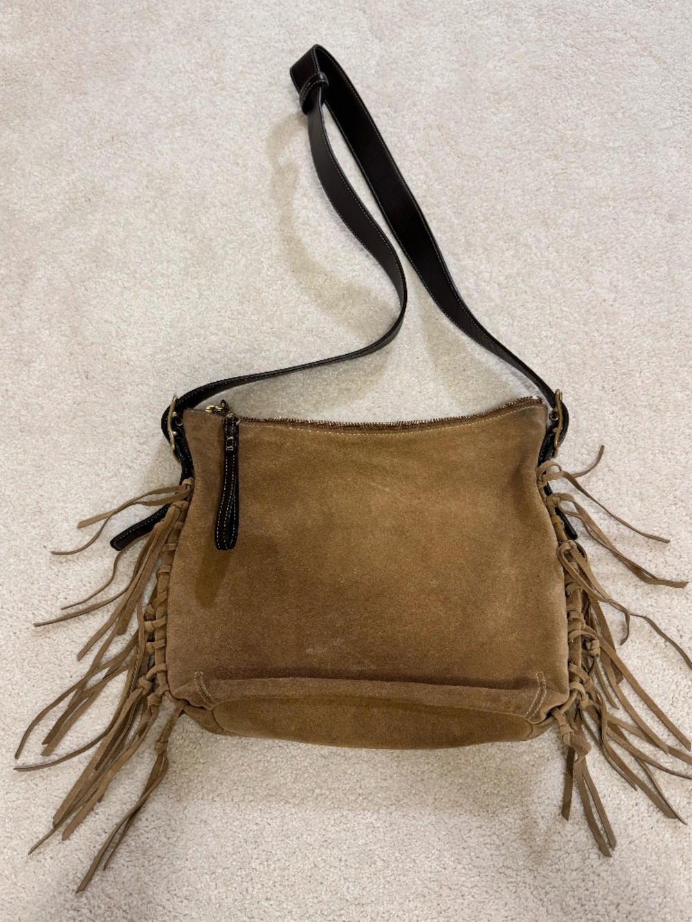 Vintage Coach fringe crossbody bag